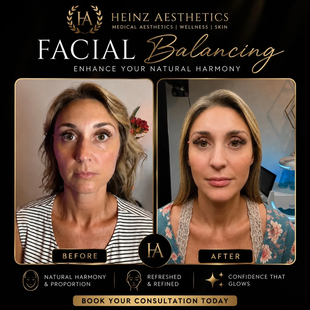 Before and after — facial balancing
